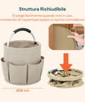 avilia home secchiello pieghevole multiuso 16l con tasche salvaspazio e resistente ean 8052879010675