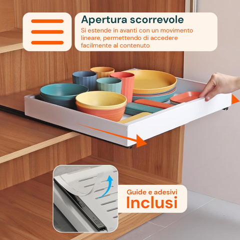avilia home organizer estensibile per cassetti e dispensa vassoio regolabile multiuso ean 8052879011818