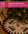 saint joy copri base albero di natale a120 cm in peluche 4 fantasie ean 8050043128331