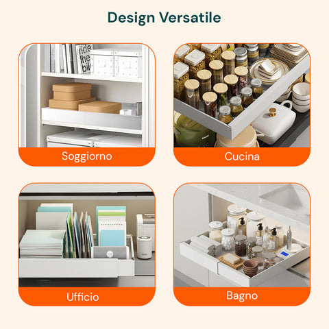 avilia home organizer estensibile per cassetti e dispensa vassoio regolabile multiuso ean 8052879011818