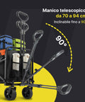 daimann carrello pieghevole da esterno taglia l 90kg taglia xl 120kg con ruote ean 8056590070642