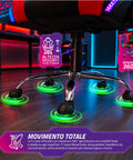 nexor sedia gaming ergonomica con luci rgb e cuscino lombare massaggiante poltrona ufficio reclinabile con telecomando ean 8056819078855
