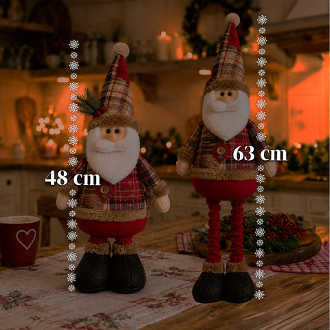 saint joy pupazzi natalizi set 3 con gambe regolabili tema scozzese o inglese ean 8050043128409