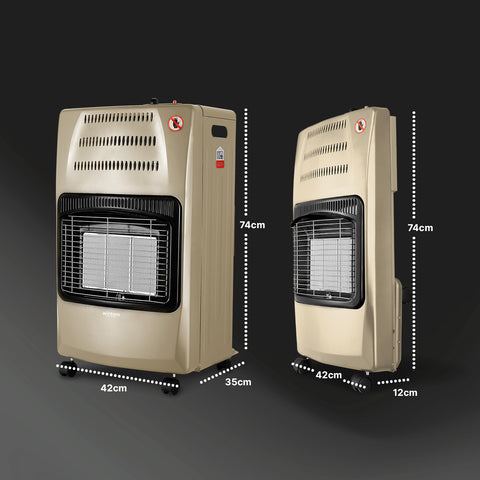 wintem buddy stufa a gas pieghevole potenza 42kw con 3 livelli di riscaldamento ean 8052286432039