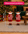 saint joy renna natalizia estendibile 45 80 cm con gambe telescopiche struttura in ferro 2 outfit scandinavo o country ean 8056819079593