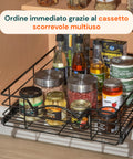 avilia home cestello estraibile cucina per dispensa e sottolavello in metallo ean 8052879011085