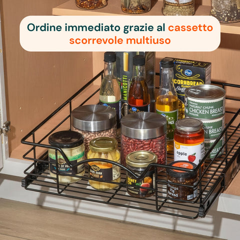 avilia home cestello estraibile cucina per dispensa e sottolavello in metallo ean 8052879011085