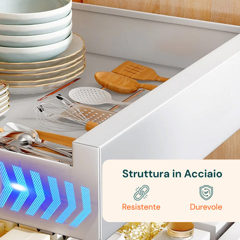 avilia home organizer estraibile salvaspazio contenitore scorrevole multiuso bianco ean 8052879011832