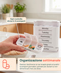 avilia home organizer pillole settimanale 7 giorni con contenitori giornalieri rimovibili e portatili ean 8052879011429