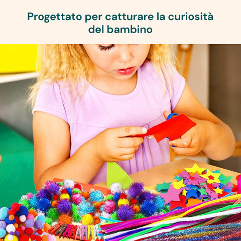 avilia kit creativo bambini 4 12 anni con zaino unicorno e 100 pezzi ean 8056819053623
