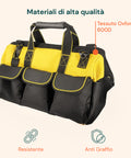 daimann borsa porta attrezzi professionale con base rigida e tessuto oxford ean 8056590070338