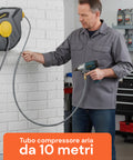 daimann tubo aria compressa 10m avvolgitore automatico con staffa da parete ean 8056590070246