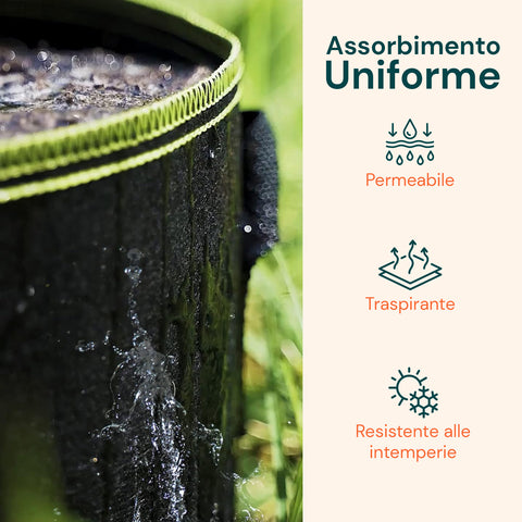 daimann vasi da coltivazione in tessuto con manici 10 75l set da 5 ean 8056590070314