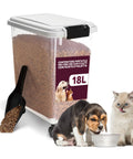 puppy lovers dispenser cibo per cani e gatti 18 litri con chiusura ermetica ean 8054806950122