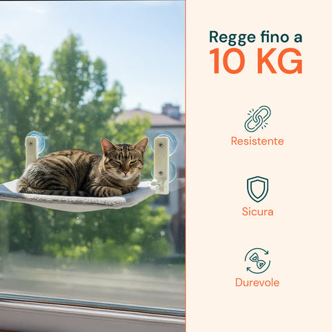 puppy lovers letto da finestra per gatti amaca pieghevole fino a 18kg di portata ean 8054806950214