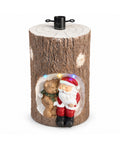 saint joy base albero di natale a tronco con led animati e personaggi 3d per alberi fino a 180 cm copribase in ferro e magnesio con aggancio 4 cm ean 8056819080278