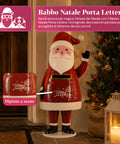 saint joy dear santa statua babbo natale porta lettere in metallo sportello ad apertura manuale altezza 545 cm dimensioni 28x19x545 cm ean 8050043127785