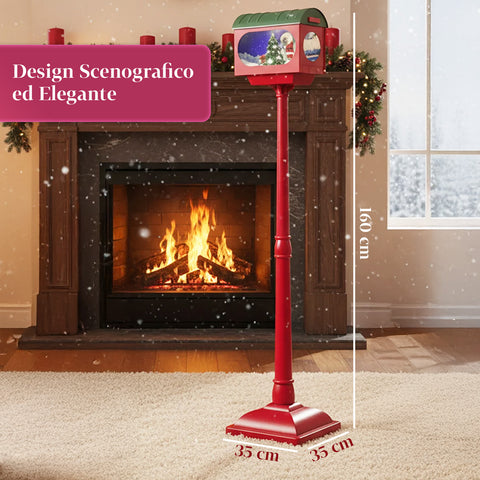 saint joy decorazione natalizia lampione flash 160 cm con led e musica per interno ed esterno ean 8388780246712