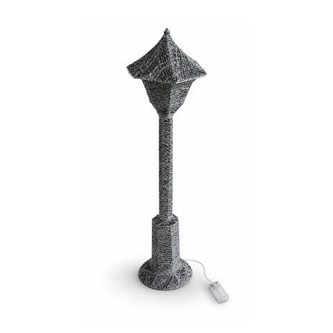 saint joy lampione decorativo natalizio 90 cm glitterato con luci led 3 colori ean 8056819079357