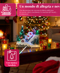 saint joy villaggio di natale animato glimmerpine con luci led musica e pista in movimento ean 8050043127464
