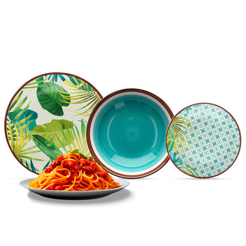 tognana servizio piatti 18 pezzi metropolis jungle ean 8000257961507