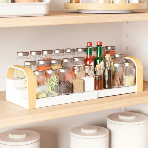 Avilia Mensola Organizer Portaspezie da cucina Scaffale Multiuso 3 in 1 in Bambù e Acciaio Inox: Ottimizza la Tua Cucina con Stile e Funzionalità Avilia Mensola Organizer Portaspezie da cucina Scaffale Multiuso 3 in 1 in Bambù e Acciaio Inox: Ottimizza la Tua Cucina con Stile e Funzionalità