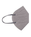 Grey FFP2 NR mask with five layers, providing 99% filtration for effective daily protection.