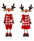 saint joy renna natalizia estendibile 45 80 cm con gambe telescopiche struttura in ferro 2 outfit scandinavo o country ean 8056819079593