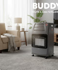 wintem buddy stufa a gas pieghevole potenza 42kw con 3 livelli di riscaldamento ean 8052286432039