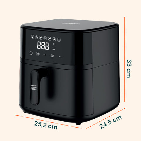 wintem friggitrice ad aria 45l con display led touch e 7 programmi di cottura 1800w ean 8052286432213