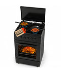wintem cucina a gas 50x50 cm con forno a gas 49 litri 4 fuochi di diversa potenza valvole di sicurezza e coperchio ean 8056819078930