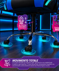nexor sedia gaming ergonomica con luci rgb e cuscino lombare massaggiante poltrona ufficio reclinabile con telecomando ean 8056819078855