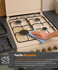 wintem cucina a gas 50x50 cm con forno a gas 49 litri 4 fuochi di diversa potenza valvole di sicurezza e coperchio ean 8056819078930