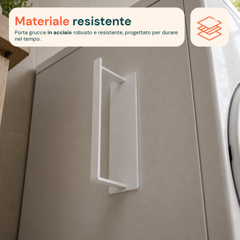 avilia home set 2 organizer magnetici per grucce bianchi in acciaio supporto salvaspazio verticale per armadio e cabina portata 10 kg ean 8052879011962