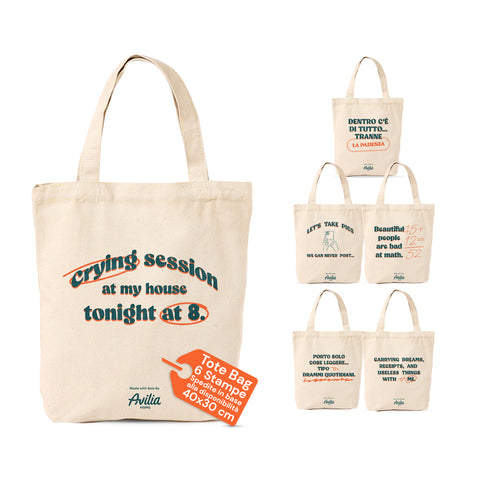 avilia home tote bag riutilizzabile 35x40 cm in cotone e poliestere ean 8052879012242