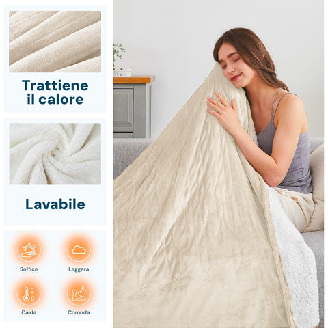 dcg scaldaletto elettrico singolo 60w con interruttore led 150x80 cm ean 8032774623798