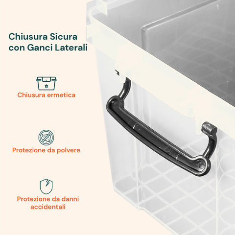 garden friend scatola salvaspazio 65l con coperchio ruote e chiusura ermetica ean 8023755054168