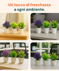 garden friend set 3 piante finte da interno con vasi moderni per casa o ufficio ean 8023755068431