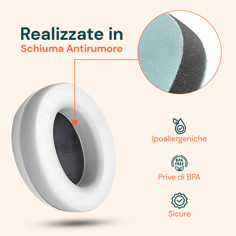 keiki cuffie antirumore per neonati 0 36 mesi e bambini 3 8 anni kit completo 2 in 1 ean 8056590110058