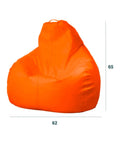 immagine-3-king-collection-pouf-a-sacco-in-nylon-65x62cm-arancio-ean-8023755045913