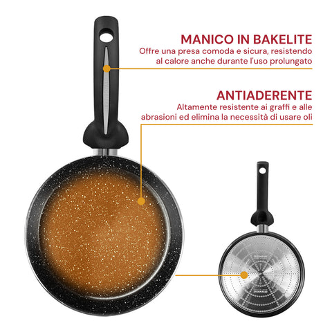 pensofal crepiera 27cm antiaderente effetto pietra per induzione e tutti i fuochi ean 8020173085231