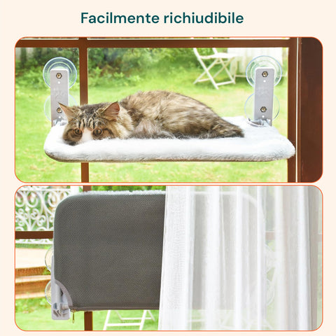 puppy lovers letto da finestra per gatti amaca pieghevole fino a 18kg di portata ean 8054806950214