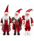 saint joy babbo natale con luci e musica statua natalizia decorativa 65 95 120 cm ornamento luminoso a batteria blind box ean 8056819080308