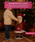 saint joy dear santa statua babbo natale porta lettere in metallo sportello ad apertura manuale altezza 545 cm dimensioni 28x19x545 cm ean 8050043127785