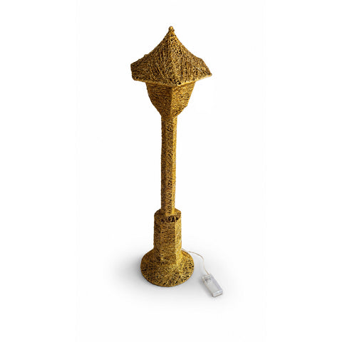 saint joy lampione decorativo natalizio 90 cm glitterato con luci led 3 colori ean 8056819079357