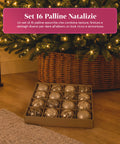 saint joy palline di natale set 16 pezzi assortiti a6 cm oro o argento ean 8050043128249