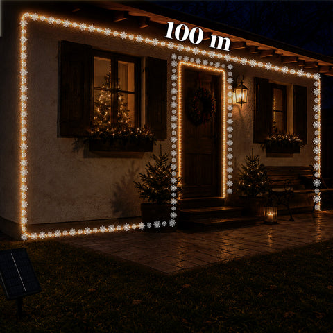 saint joy luci natalizie da esterno solari con telecomando 4 lunghezze ean 8050043128454