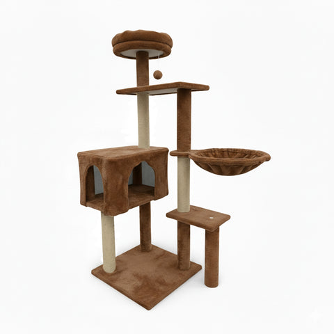 puppy lovers tiragraffi per gatti 120 cm con cuccia e amaca multilivello varie colorazioni ean 8054806950542