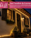 saint joy luci natalizie da esterno solari con telecomando 4 lunghezze ean 8050043128454