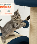 puppy lovers tiragraffi per gatti 50 cm con arco in sisal e gioco pendente ean 8054806950641